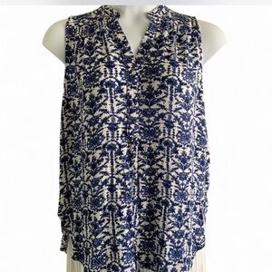 Coastal grandma Cottage Anthropology Fun2Fun Sleeveless V-Neck Top size XL